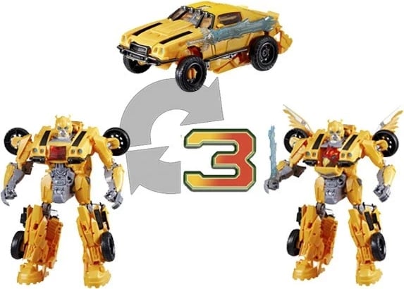 Lodër aksioni Hasbro Transformers Bumblebee, plastikë, elektronike, e verdhë