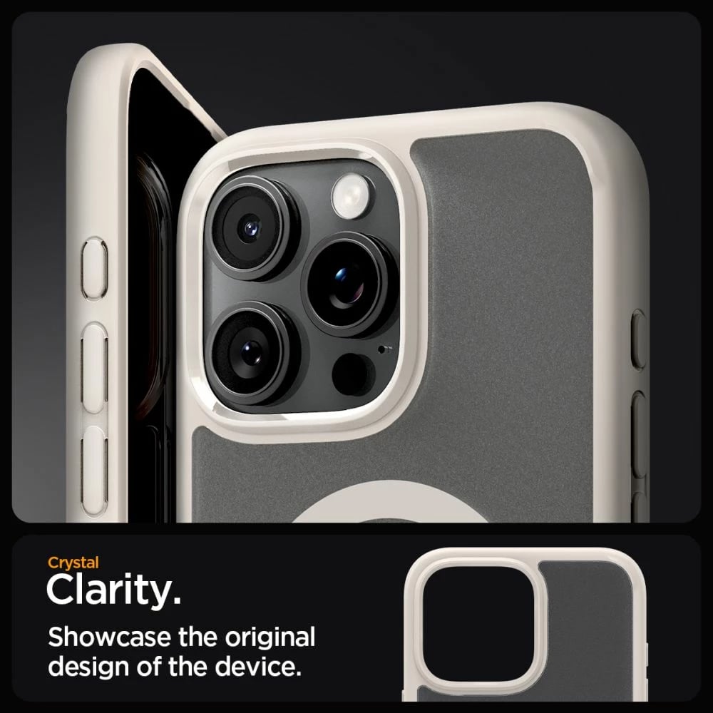 Mbështjellës Spigen Ultra Hybrid Mag për iPhone 16 Pro Max, MagSafe, titanium