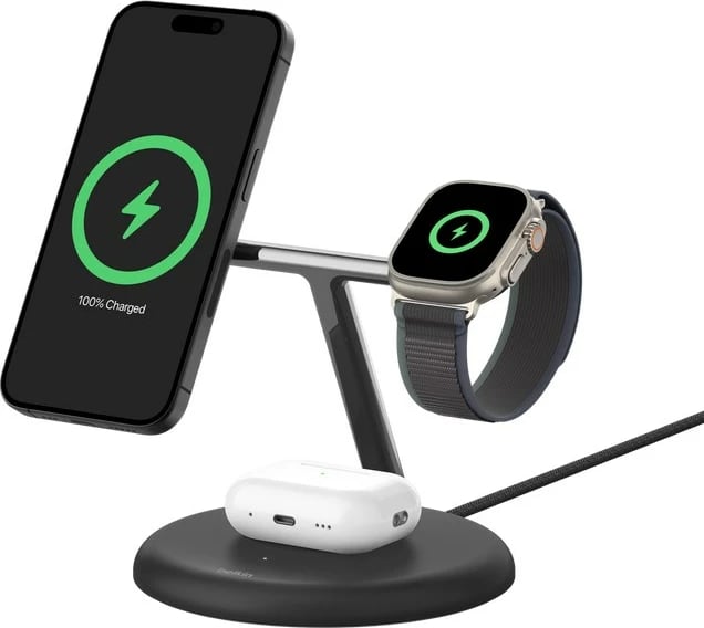Karikues Belkin WIZ023VFBK për celular, kufje, smartwatch, i zi