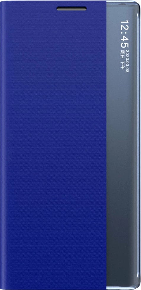 Mbështjellës Hurtel New Sleep Case për Samsung Galaxy S23, me kapak dhe qëndrim, Kaltër