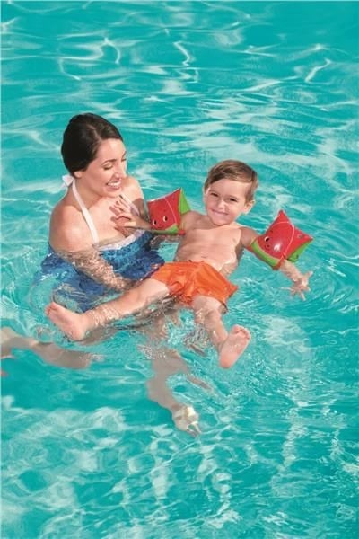 krahëza noti, Bestway, Ovoce, 23x15 cm, PVC, mosha 3-6 vjeç, të kuqe