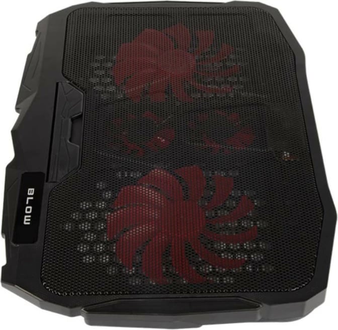 Pad ftohës laptopi BLOW HURRICANE 66-365#, 4 ventilatorë, USB, i zi