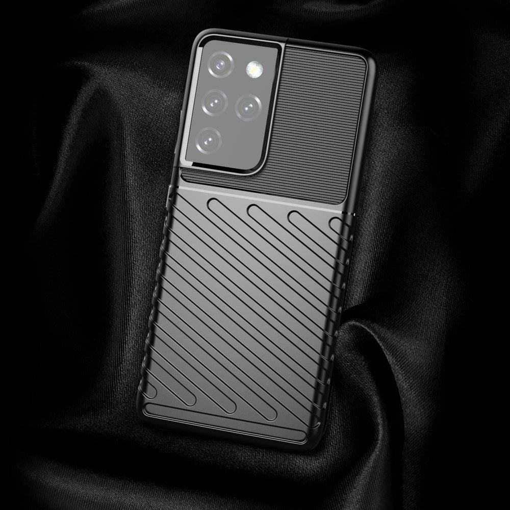 Mbështjellës Hurtel Thunder Case për Samsung Galaxy S22 Ultra, i kaltër