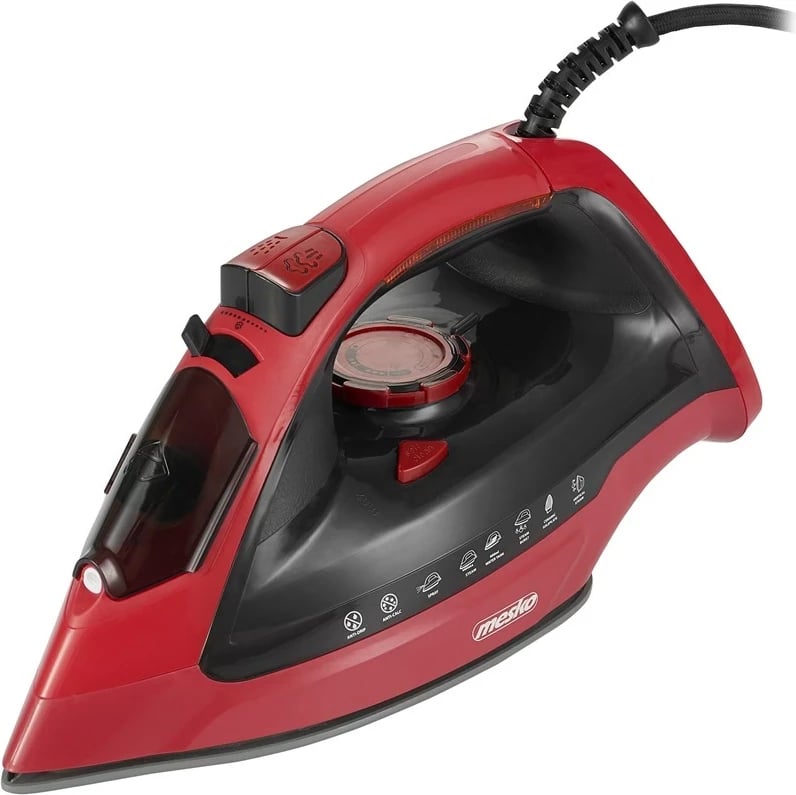 Hekur me avull Adler MS 5031, 3000 W, i kuq