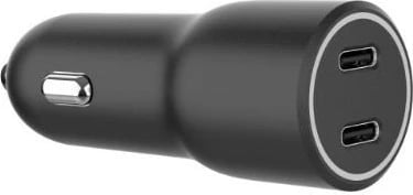 Karikues veture Gembird TA-UC-C2PD40-CAR-01, 2x USB-C, 40W, Zi