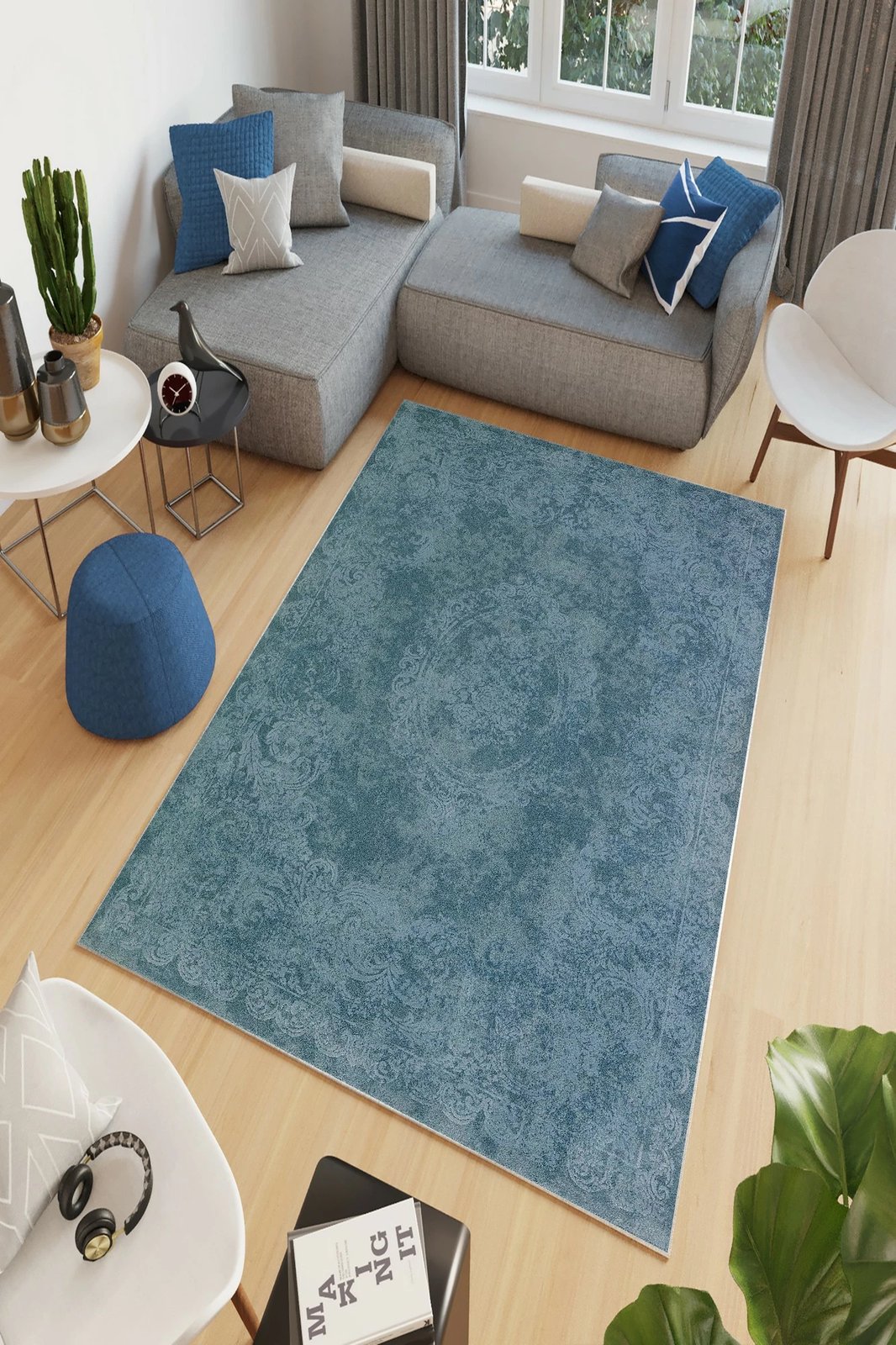 Qilim (180 x 280) Conceptum Hypnose, W903 - blu