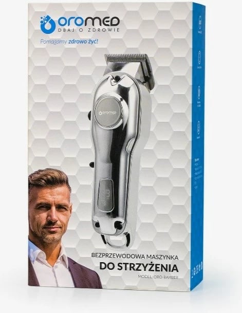 Makinë rroje Oromed ORO-BARBER, 2000 mAh, argjend