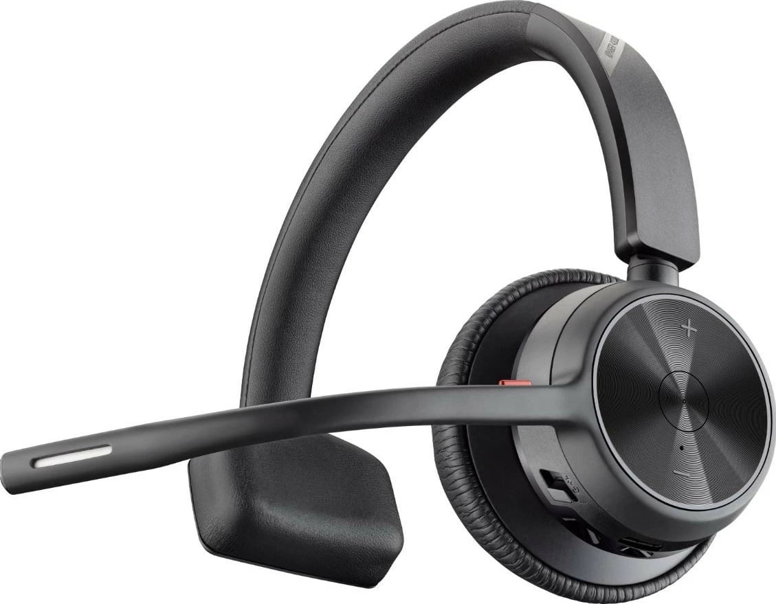 Kufje mono Bluetooth Poly Voyager 4310 MS-Teams me BT700 dhe bazë karikimi, e zezë