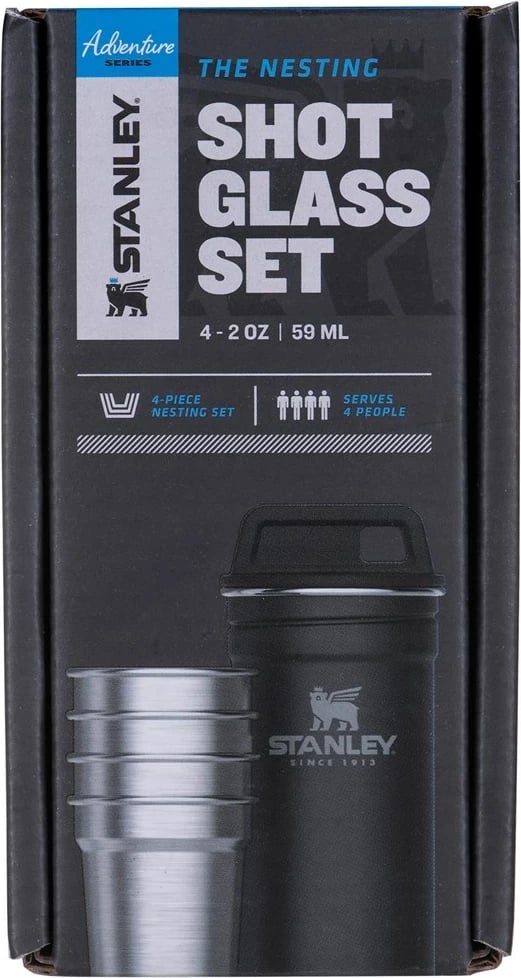 Gotë metalike Stanley Adventure Matte Black 4 X 60 ml Gotë metalike Stanley Adventure Matte Black 4 X 60 ml