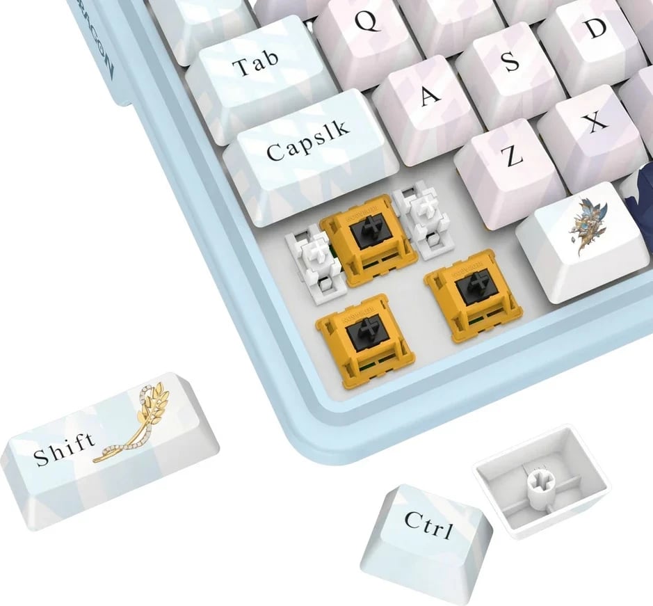 Tastierë mekanike Redragon Antonium PRO K728AK-RGB-PRO, 80%, RGB, wireless/wired, blue