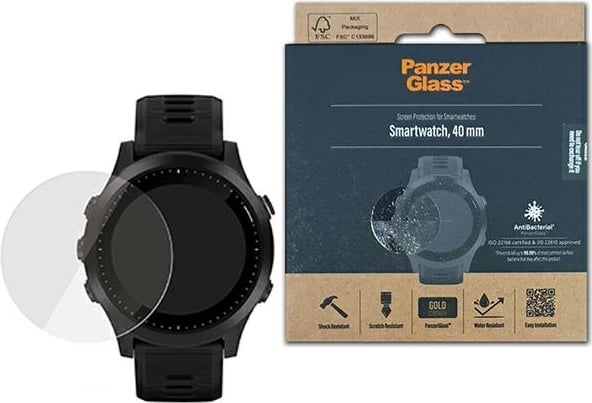 Mbrojtës ekrani PanzerGlass për Smartwatch 40mm, transparent