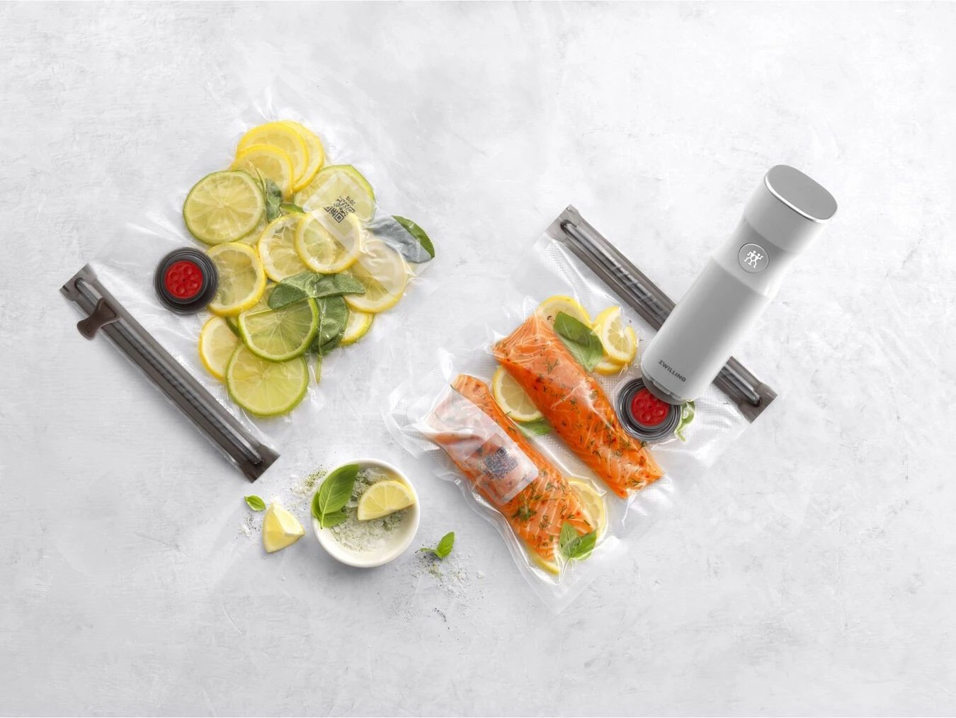 Qese vakumi Zwilling, set, 200x230mm, rezistente -18 deri 92°C, transparente