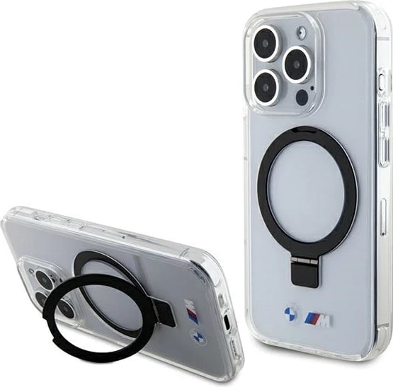 Mbështjellës BMW Ring Stand M Collection MagSafe për iPhone 15 Pro, Transparent