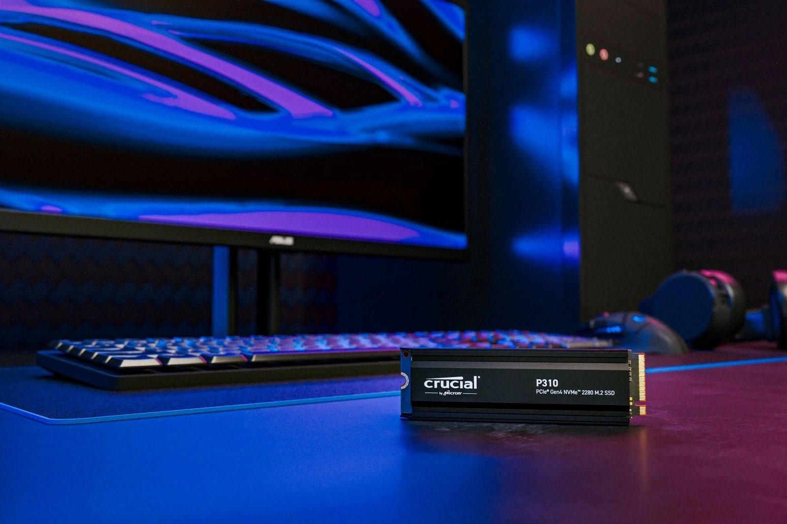 SSD Crucial P310, 1TB, M.2 NVMe PCIe 4.0 2280 me radiator