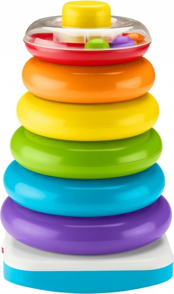 Piramidë me rrathë Fisher Price GJW15, shumëngjyrëshe, për fëmijë