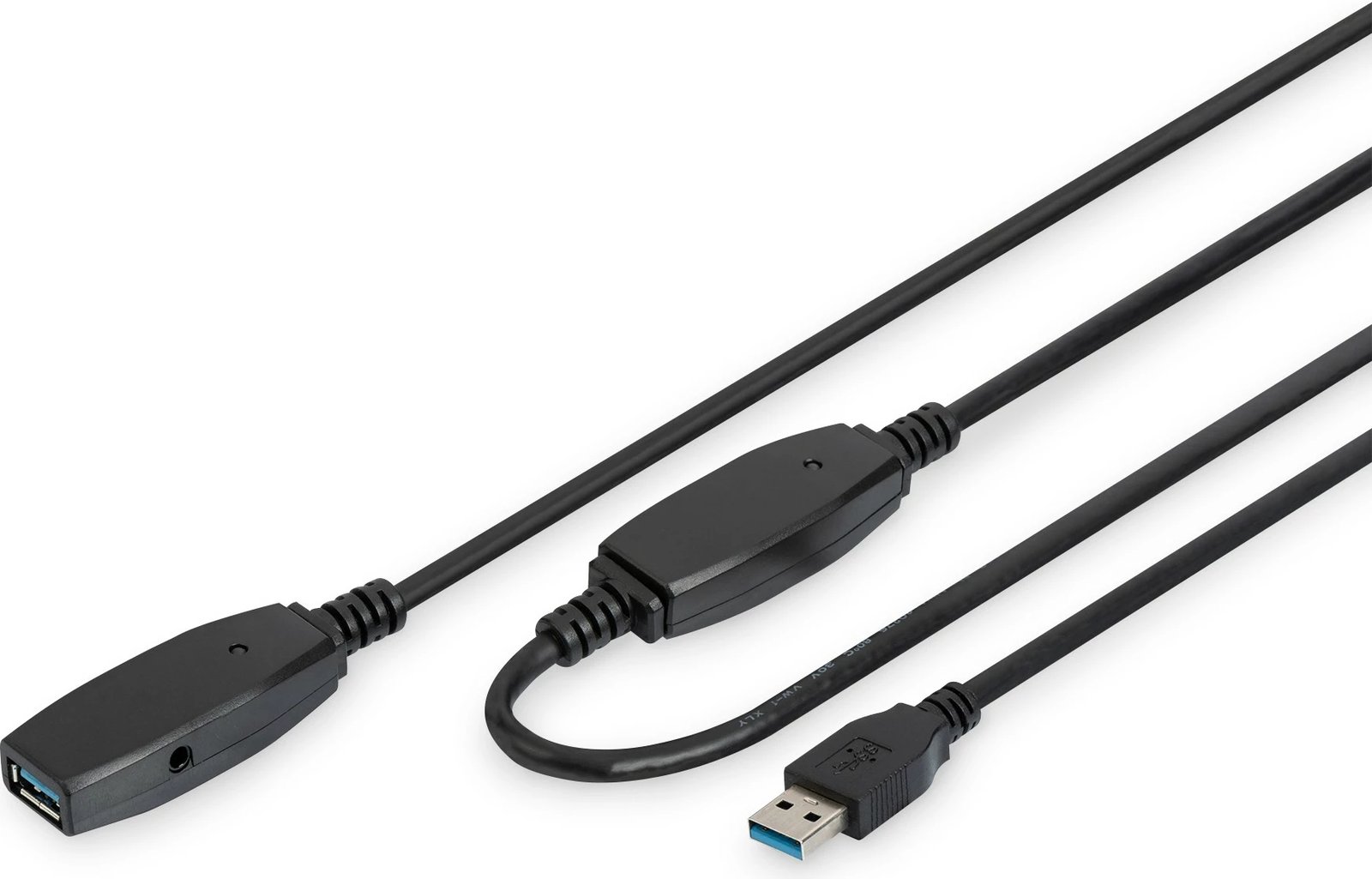 Kabllo USB 3.0 aktive Digitus 15m, e zezë
