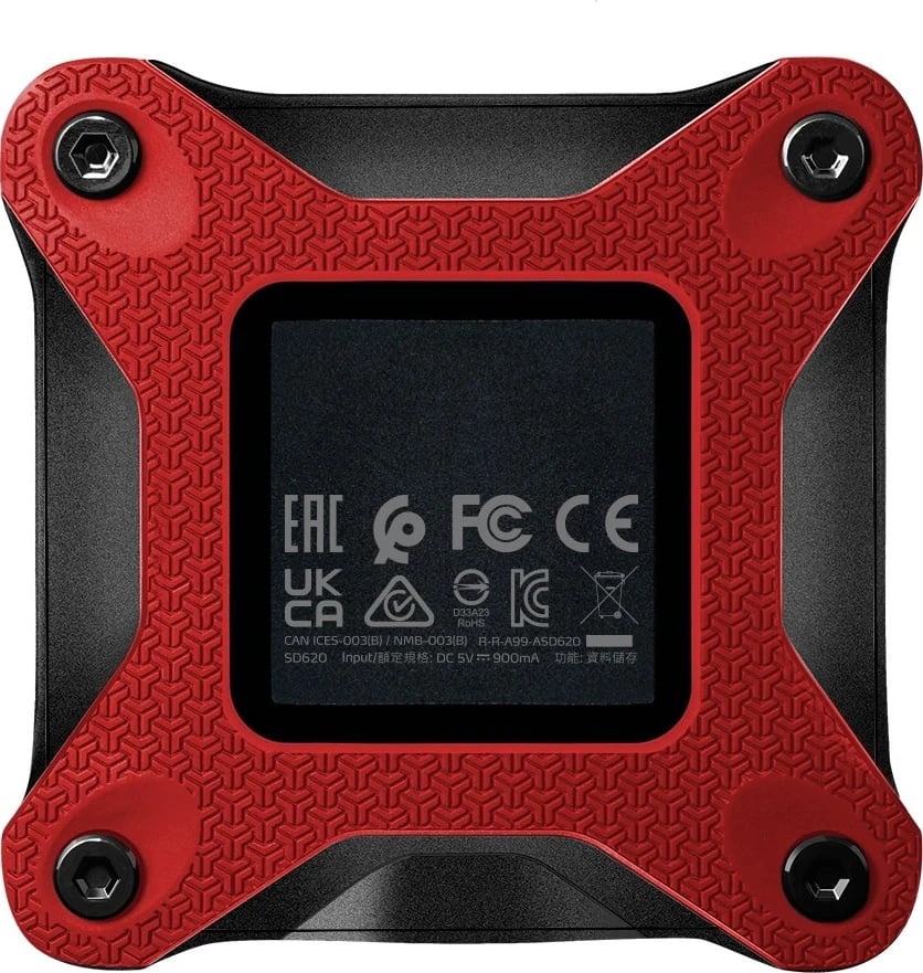 SSD e jashtme ADATA SD620, 512 GB, e kuqe