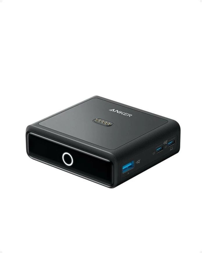 Bazë karikimi Anker 4-në-1 100W për Prime PowerBank, 1 x USB-A, 2 x USB-C, 1 x Ladepad, e zezë