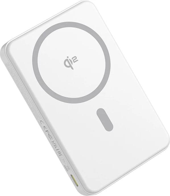 Powerbank Baseus Airpow2 Qi2, 10000mAh, 22.5W, e bardhë