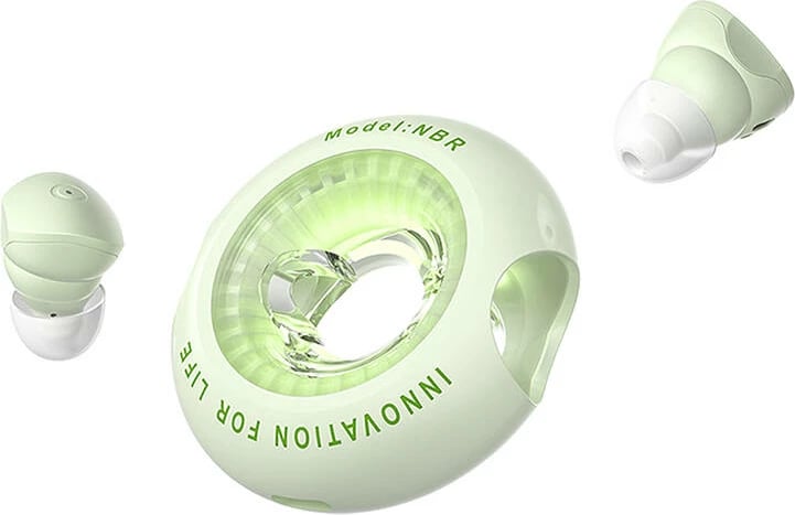 Kufje TWS Vention NBRG0 T17, pa tela, Bluetooth 5.3, jeshile