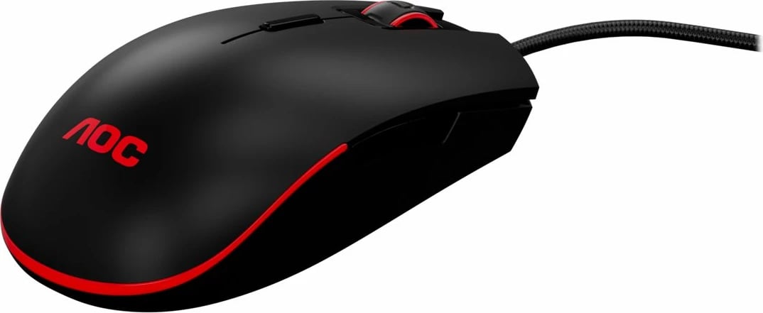 Maus gaming AOC GM500, me kabllo, RGB, 5000 DPI, i zi