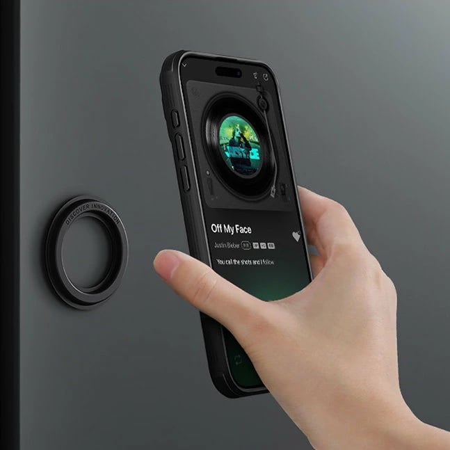 Mbështjellës Nillkin CamShield Pro Magnetic për iPhone 15 Plus, me kapak kamere, Kaltër
