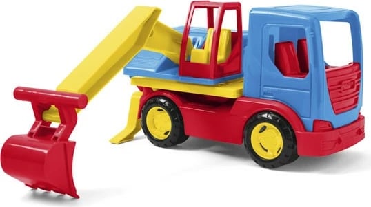 Ekskavator lodër Wader Tech Truck 27 cm, plastikë, blu/kuq/e verdhë