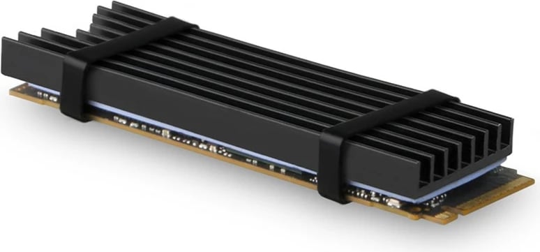 Radiator pasiv AXAGON CLR-M2L6 për SSD M.2, alumini, 22x80mm, i zi