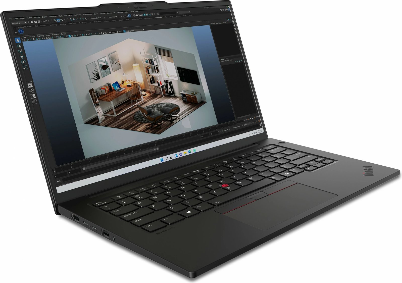 Laptop Lenovo ThinkPad P14s, Intel Core Ultra 5, 32 GB RAM, 1 TB, 14.5" Ekran, Ngjyrë e zezë