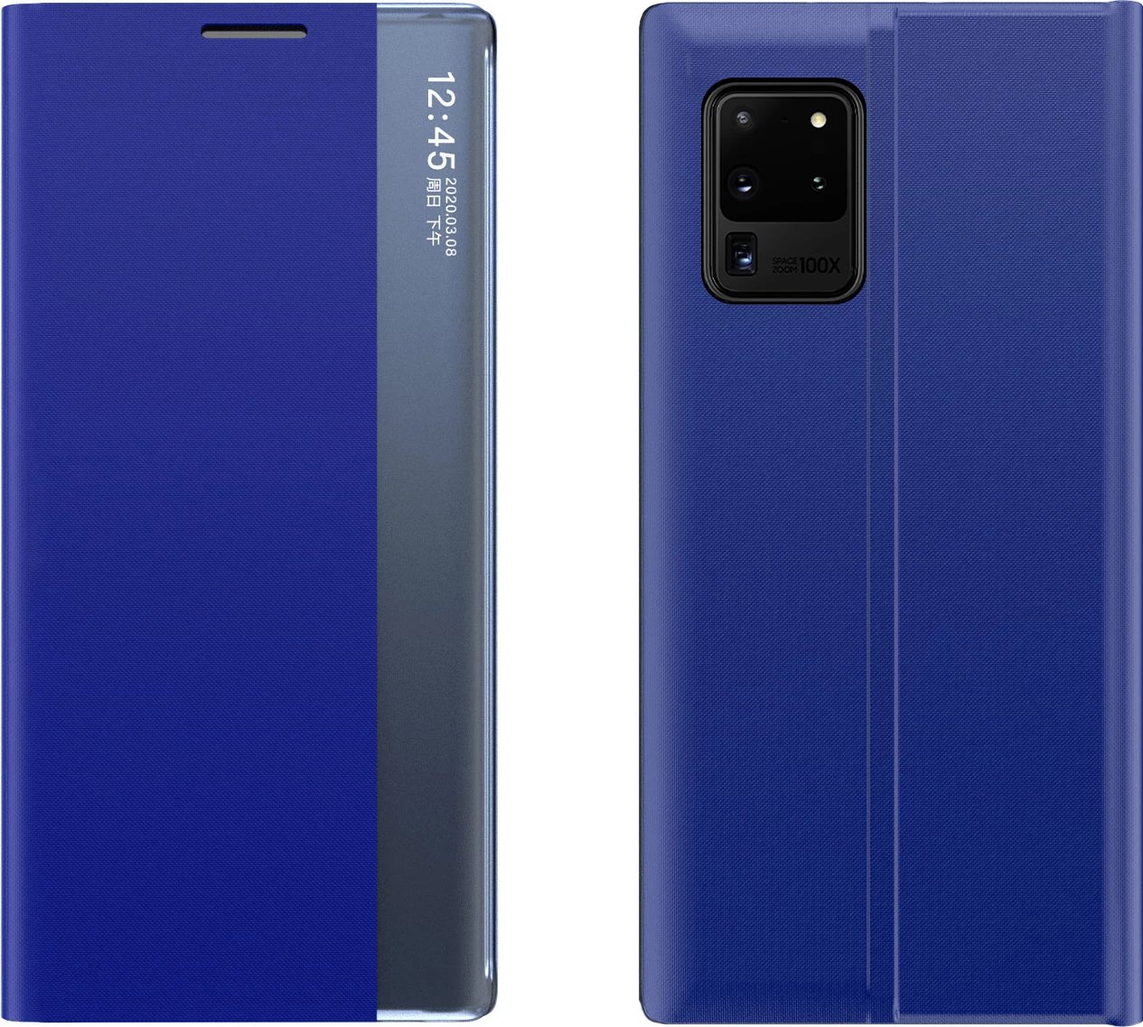 Mbështjellës Hurtel për Samsung Galaxy A53 5G, me kapak dhe qëndrim, kaltër