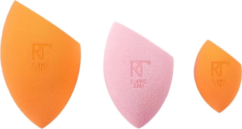 Set sfungjerë për grim Real Techniques Ultimate Sponge Trio për femra, 3 copë