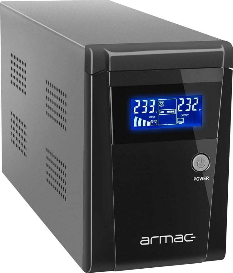 UPS Armac O/1000E/LCD me ekran LCD, 3 dalje AC, i zi