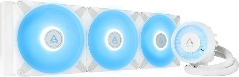Ftohës uji Arctic Cooling Liquid Freezer III 420 A-RGB, për CPU, i bardhë