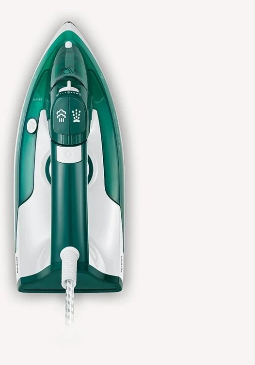Hekur me avull Severin BA 3261, taban qeramike, 2400 W, Bardhë/Gjelbër