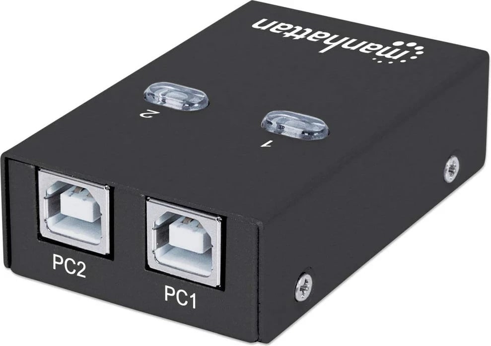 Switch Manhattan USB-A Automatic Sharing, 2x USB-B Porta, 480 Mbps, i zi