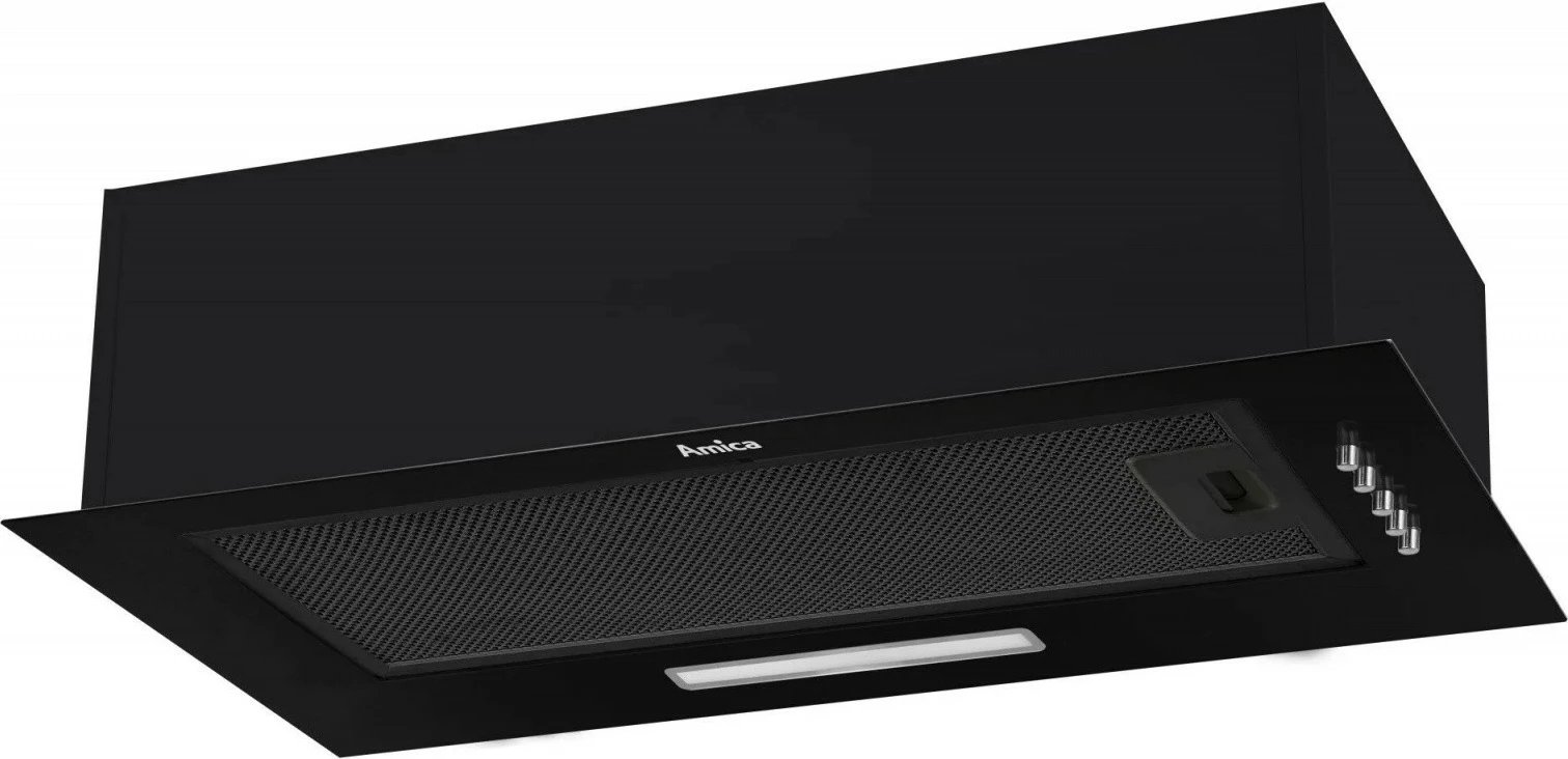Aspirator kuzhine Amica OMP6211B, i zi, 52 cm, LED