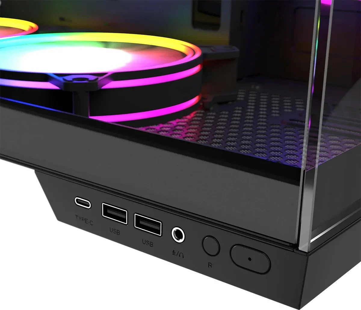 Kasë MODECOM Volcano Panorama NF Midi, ATX, ITX, Micro ATX, Gri