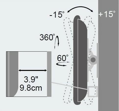 Mbajtëse muri për TV Techly 023868, për LCD/LED 13-30 inç, 23 kg, VESA, Bardhë