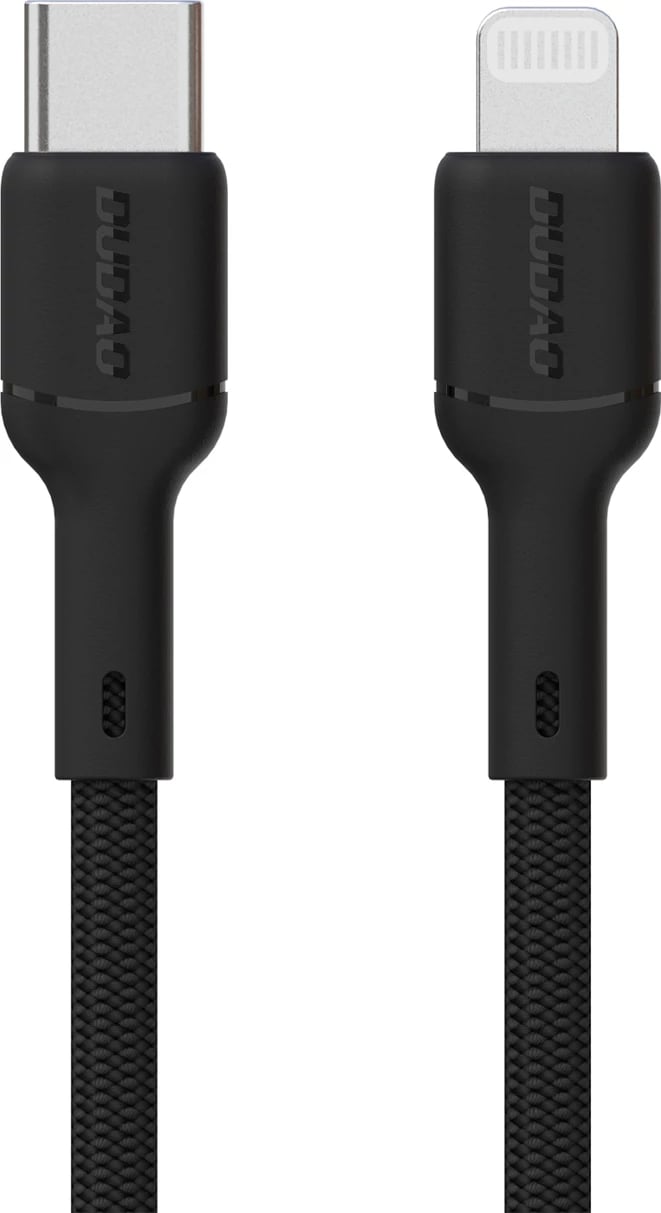 Kabllo Dudao L9X, 2m, USB-C në Lightning, 30W, e zezë