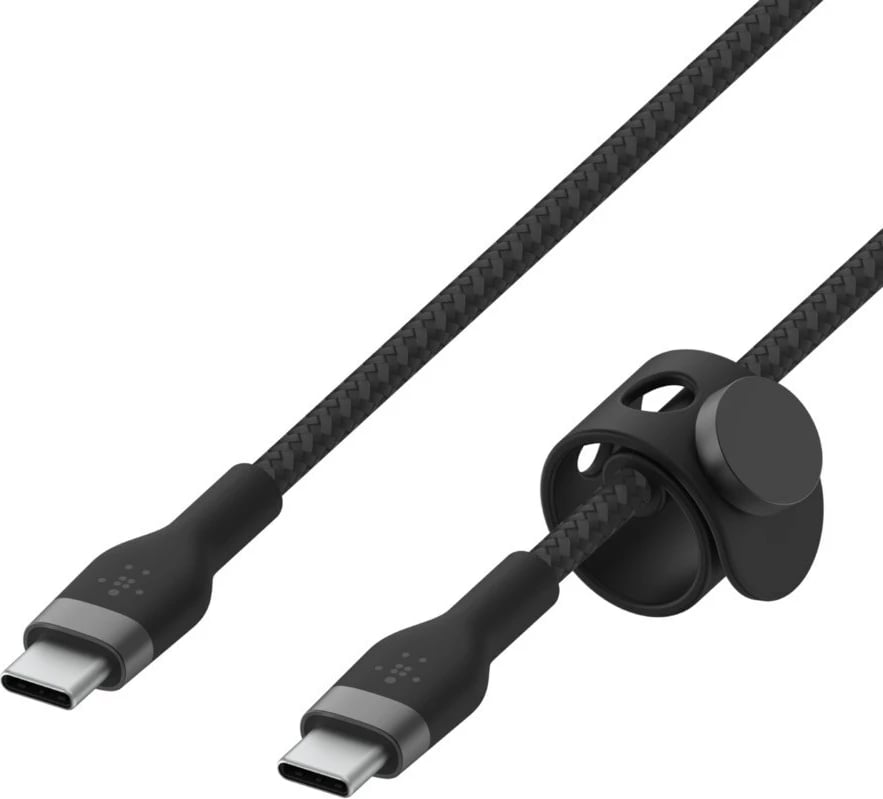 Kabllo Belkin BOOST↑CHARGE PRO Flex, USB 2.0 në USB C, 3m, e Zezë
