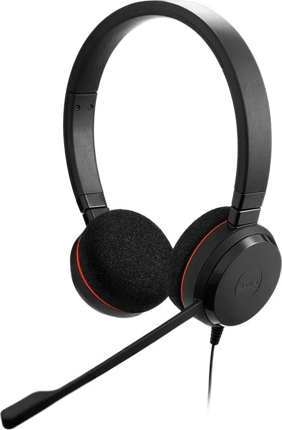 Kufje Jabra Evolve 20 MS Stereo me mikrofon, USB-A/USB-C, e zezë