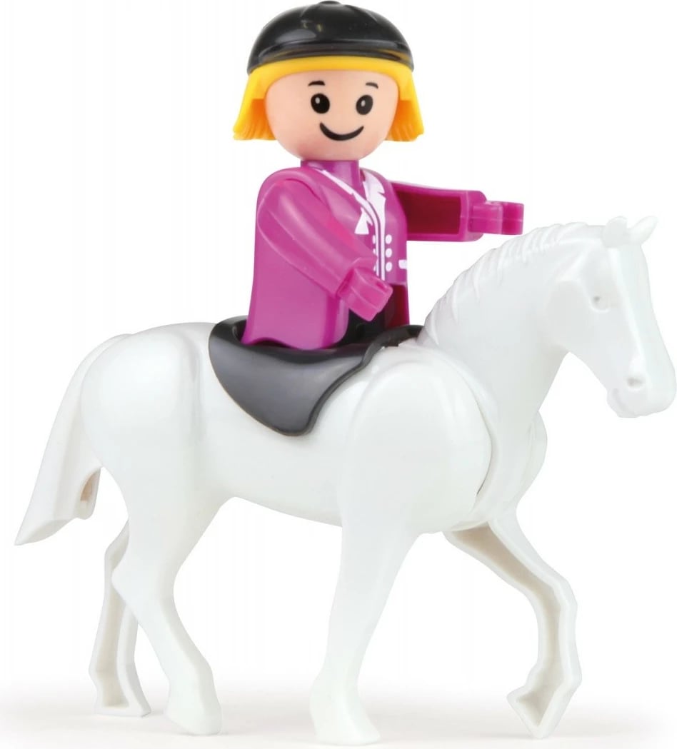 Lodër automjet transporti për kuaj Lena Truxx me aksesorë, Rozë/Gri Lodër automjet transporti për kuaj Lena Truxx me aksesorë, Rozë/Gri