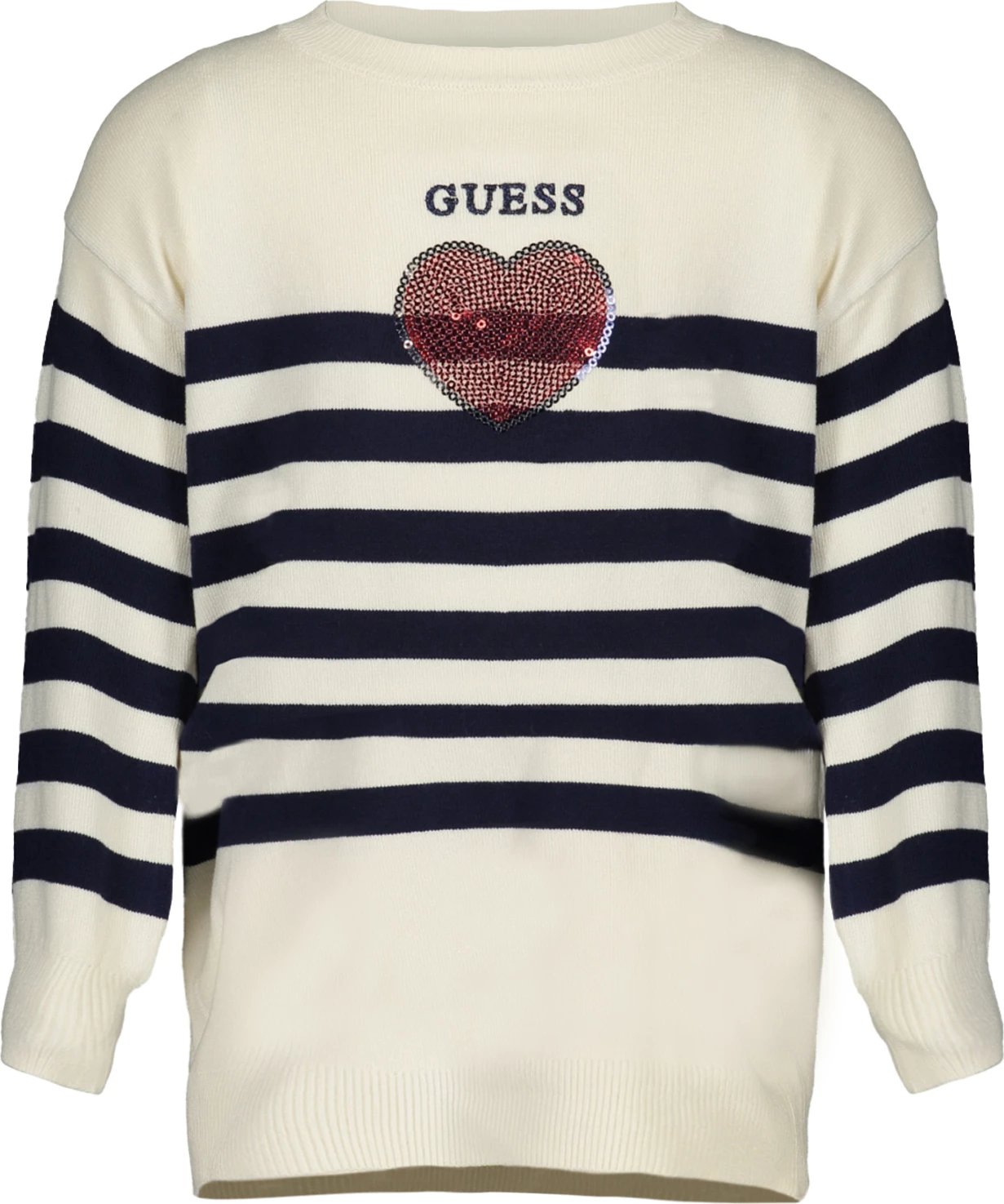 Set xhemper e pantallona për vajza Guess Jeans, të bardha Set xhemper e pantallona për vajza Guess Jeans, të bardha