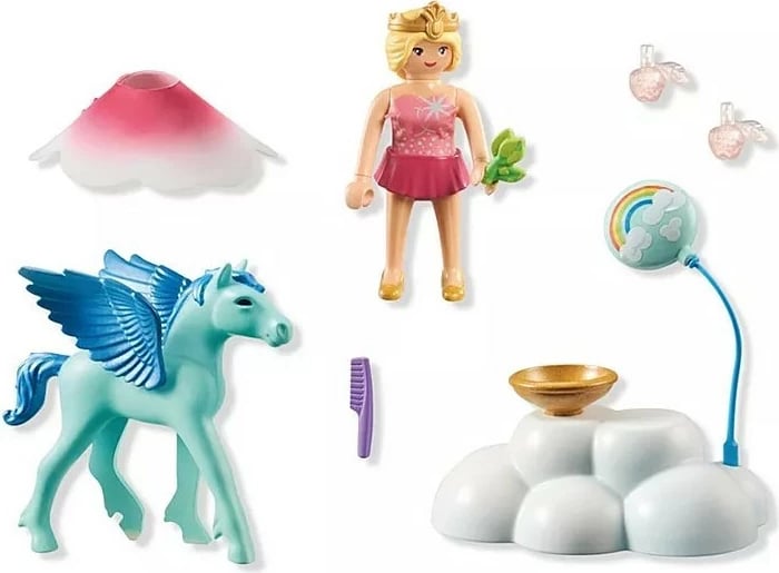 Set figurina Playmobil Princess Magic 71802, Pegaz, 16 pjesë