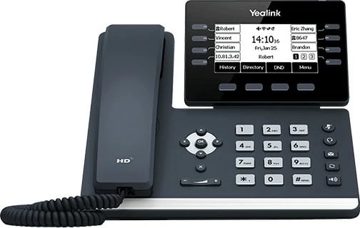 Telefon IP Yealink SIP-T53, 8 linja, Gri