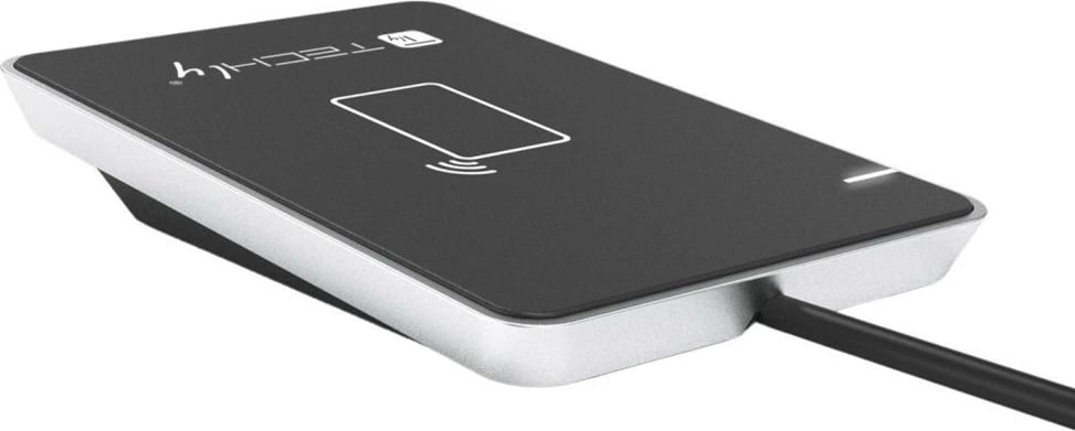 Lexues kartelash NFC RFID Techly 367324, USB 2.0, Zi