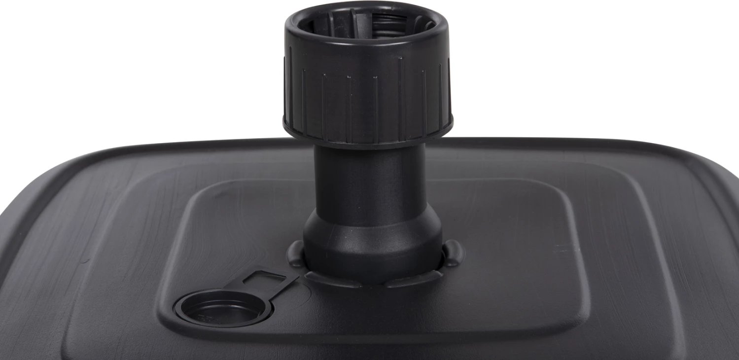 Bazë plastike për ombrellë me rrotë SOLBAS FH6113.02 ngjyrë antracit për shtyllë 33/50mm 46,5x23,5H cm