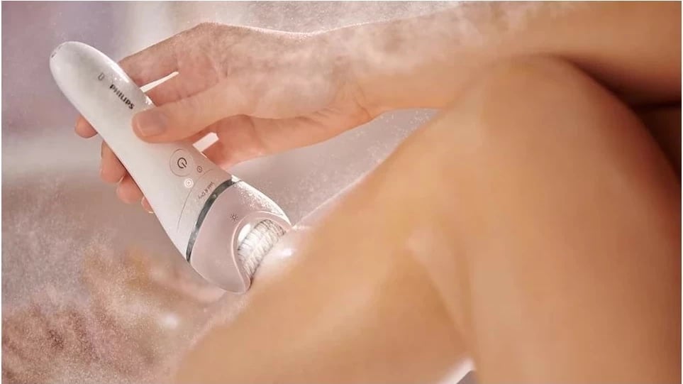 Epilator Philips Series 8000 BRE721/00, bardhë-rozë