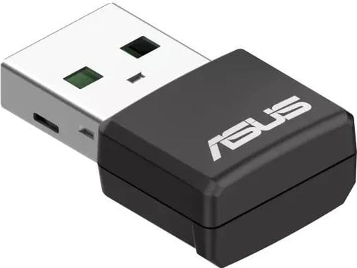 Përshtatës rrjeti ASUS USB-AX55 Nano AX1800, 1800 Mbit/s, i zi