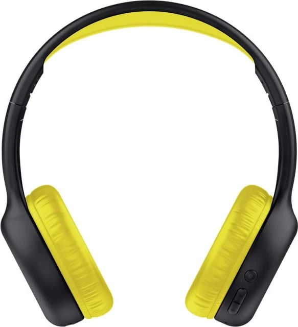 Kufje Trust Nouna, me Bluetooth & USB Type-C, për thirrje/muzikë, e zezë/verdhe